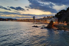 Lloret de Mar - Bord de mer à la tombée de nuit