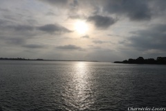 Lever de soleil dans le golfe du Morbihan